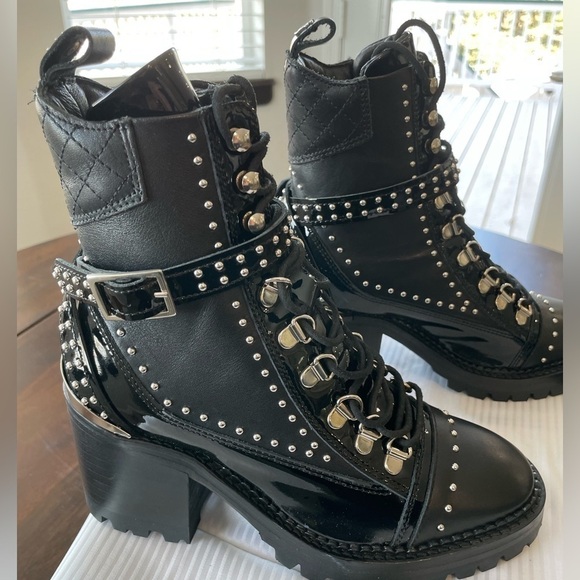 The Kooples. Studded accents leather combat boots. NWOT. Black. Never worn! - Picture 7 of 11